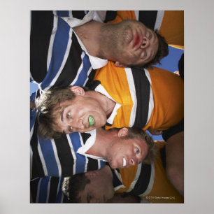Mannen die Rugby spelen Poster