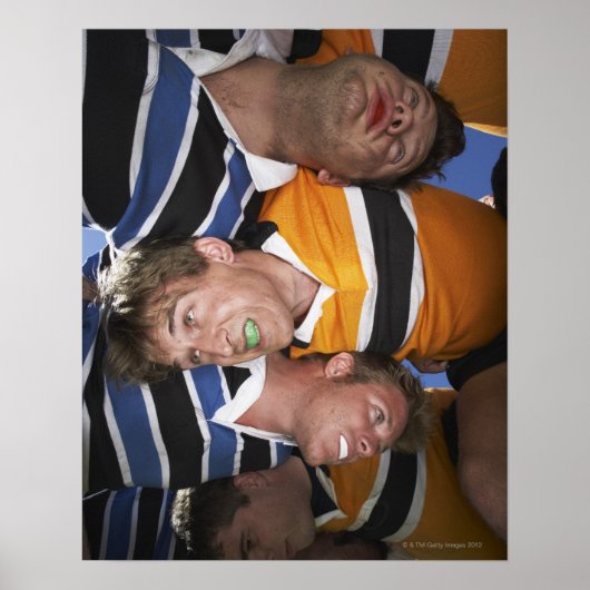Mannen die Rugby spelen Poster (Voorkant)