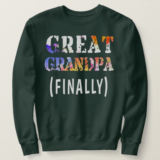 Mannen die tot de grote opa zijn bevorderd, tot sl trui (Design voorkant)