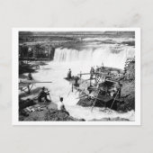 Mannen die vissen op Celilo-Herfsten Foto Briefkaart (Voorkant)