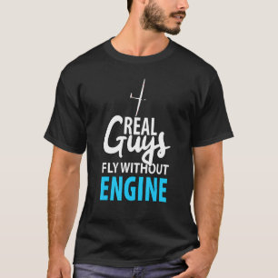 Mannen die vliegen met een zweefvliegtuig t-shirt