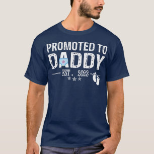 Mannen die voor het eerst naar papa zijn gepromoot t-shirt