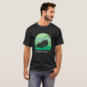 Mannen die we bij Dawn Lawnmower Lawn mowing Pap Y T-shirt (Voorkant volledig)