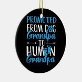 Mannen die worden bevorderd van honden naar grootp keramisch ornament (Rechts)