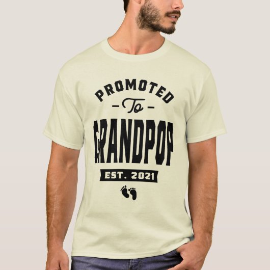 Mannen die worden gepromoot bij grootpop - Zwanger T-shirt (Voorkant)