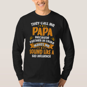 Mannen die ze me Papa noemen omdat partner in misd T-shirt