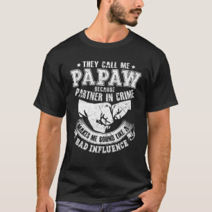 Mannen die ze me papaw noemen omdat partner in mis t-shirt