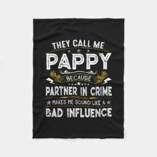 Mannen die ze me Pappy Papa Funny Idea Vader noeme Fleece Deken