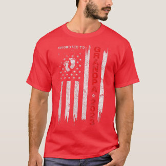 Mannen die zijn bevorderd tot opa 2023 patriottisc t-shirt