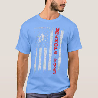 Mannen die zijn bevorderd tot opa 2023 patriottisc t-shirt
