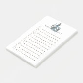 Mannen die zijn gepersonaliseerd om een lijst uit post-it® notes (Schuin)