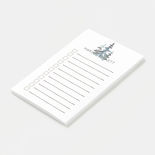 Mannen die zijn gepersonaliseerd om een lijst uit post-it® notes (Schuin)