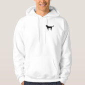 Mannen die zip Black Hoodie (Voorkant)