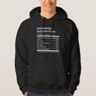 Mannen Dierenarts Voeding Feiten Grappig Hoodie