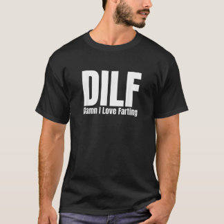 Mannen DILF als een MILF, maar een vader die graag T-shirt