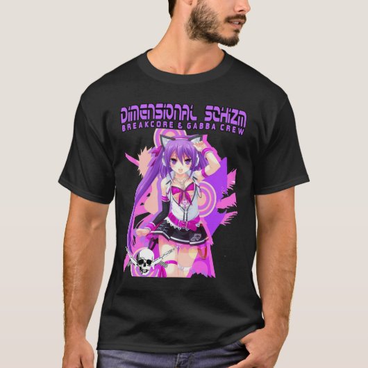 Mannen Dimensional Schizm Anime shirt (Voorkant)