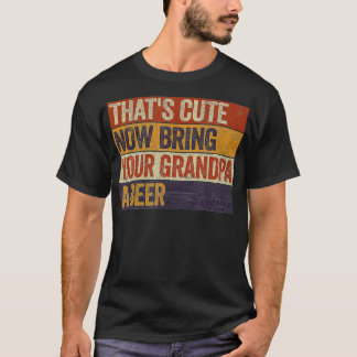 Mannen dingen die je nu neerklappen brengen je opa t-shirt