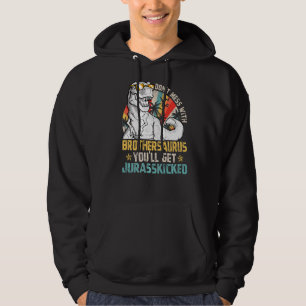 Mannen dinosaurussen broeder Rex Saurus familie M Hoodie