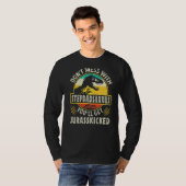 Mannen dinosaurussen Stepdad Rex Saurus familie M T-shirt (Voorkant volledig)