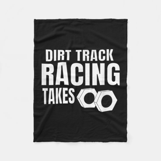 Mannen Dirt Track Racing Funny Race Quote Sprint C Fleece Deken (Voorkant)