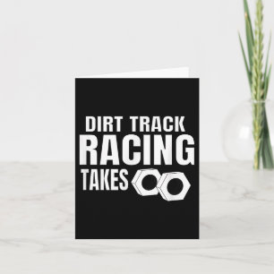 Mannen Dirt Track Racing Funny Race Quote Sprint C Kaart