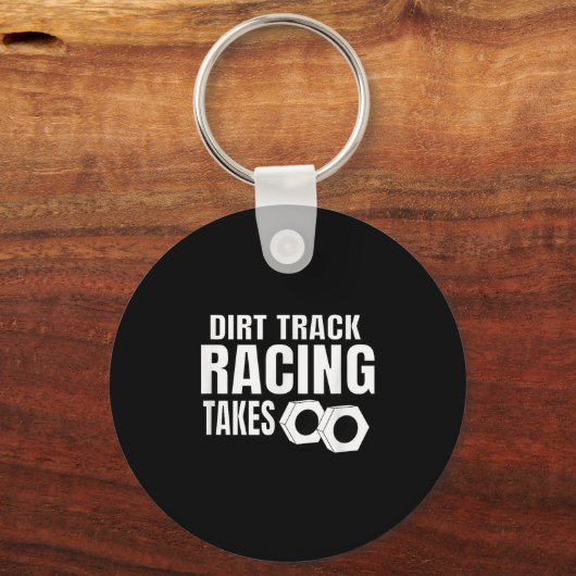Mannen Dirt Track Racing Funny Race Quote Sprint C Sleutelhanger (Voorkant)