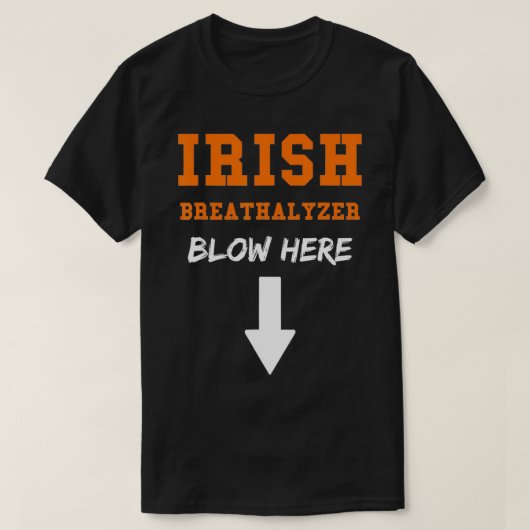 Mannen Dirty Irish Breathalyzer Adult St Patricks  T-shirt (Design voorkant)