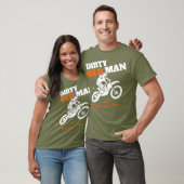 Mannen Dirty Oud Man  Dirt Bike Funny T-shirt (Unisex)
