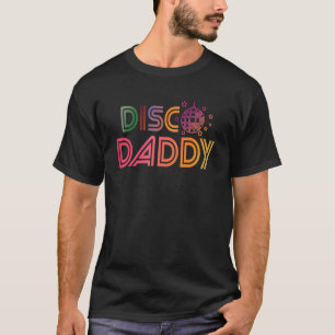 Mannen Disco Dad Retro Costume overeenkomend met 7 T-shirt