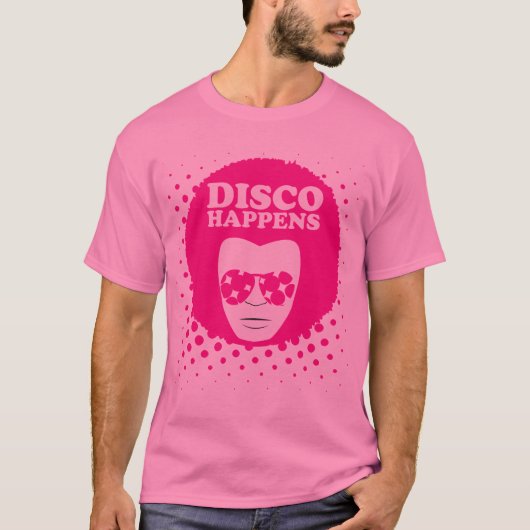 Mannen Disco gebeurt T-Shirt (Voorkant)