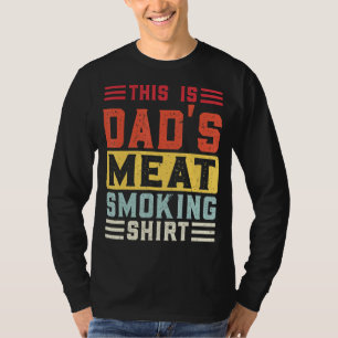 Mannen Dit is het vlees van papa dat Grilling rook T-shirt