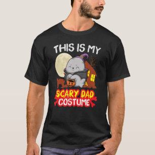 Mannen dit is mijn eng vader kostume halloween vad t-shirt