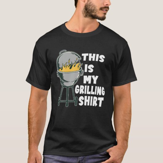 Mannen Dit is mijn grillende grappige BBQ grill pa T-shirt (Voorkant)