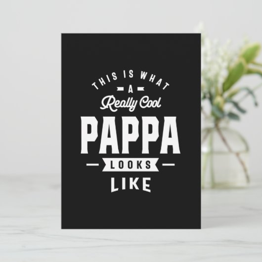 Mannen dit is wat een echte Cool Pappa Gift Kaart (Staand voorkant)