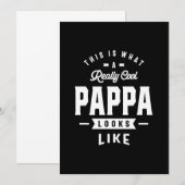 Mannen dit is wat een echte Cool Pappa Gift Kaart (Voorkant / Achterkant)