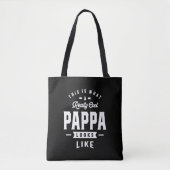 Mannen dit is wat een echte Cool Pappa Gift Tote Bag (Voorkant)