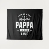 Mannen dit is wat een echte Cool Pappa Gift Wandkleed (Voorkant (horizontaal))