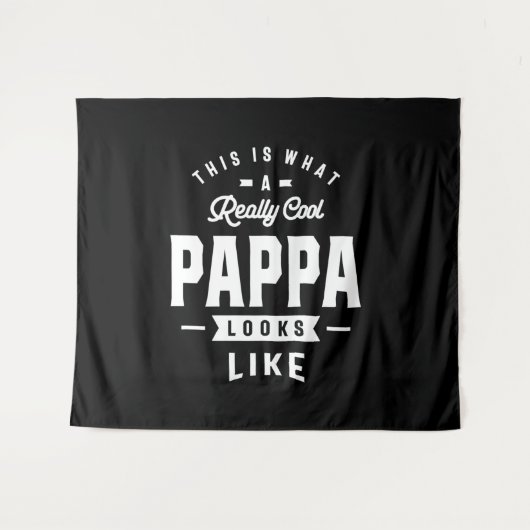 Mannen dit is wat een echte Cool Pappa Gift Wandkleed (Voorkant (horizontaal))