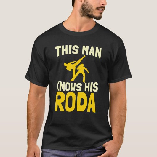 Mannen Dit Man kent zijn Roda Fighter Acrobat T-shirt (Voorkant)