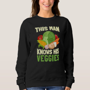 Mannen Dit Man kent zijn vegetgies Vegetable Organ Trui