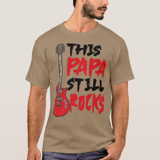 Mannen Dit Papa nog steeds Rocks, Guitar Dad826 T-shirt