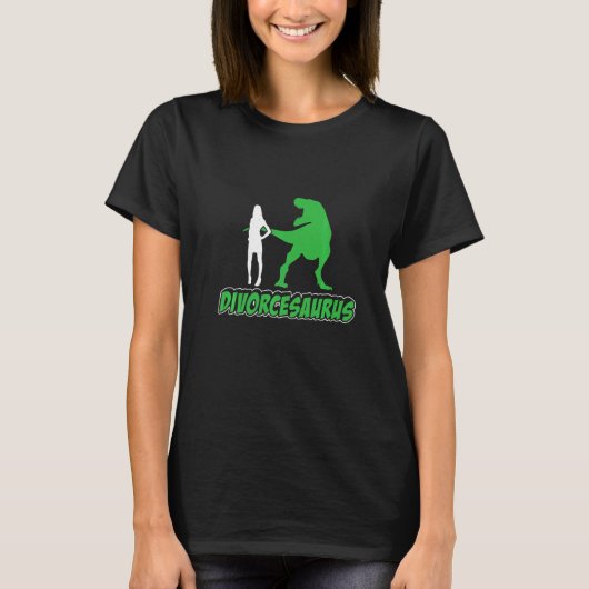 Mannen Divorcesaurus Echtscheidingspartij Scheidin T-shirt (Voorkant)