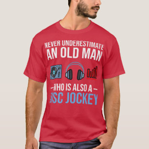 Mannen DJ Disk Jockey Audio Engineer Sound Guy Muz T-shirt