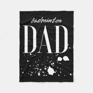 Mannen Dminton Dad Game Day Grootste Fan Trotse Ou Fleece Deken