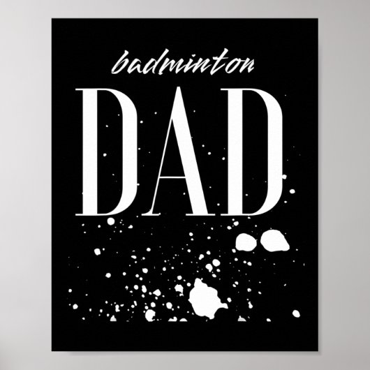 Mannen Dminton Dad Game Day Grootste Fan Trotse Ou Poster (Voorkant)