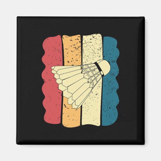 Mannen Dminton Grappig  Grappig Cadeau Idee Magneet (Voorkant)
