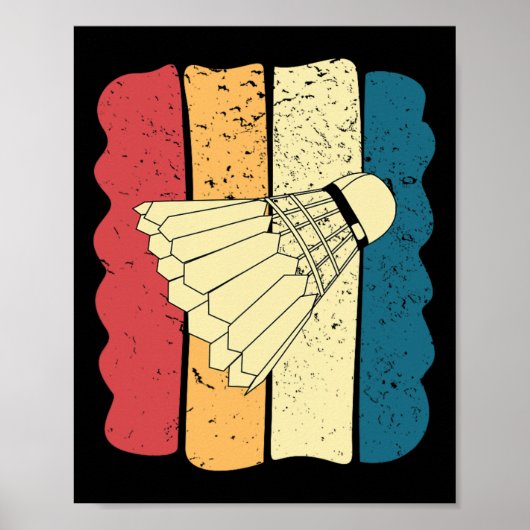 Mannen Dminton Grappig  Grappig Cadeau Idee Poster (Voorkant)