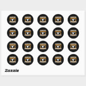 Mannen Dminton Husnd kerstcadeau Ronde Sticker (Vel)