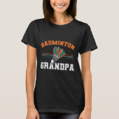 Mannen Dminton opa Shuttle Grandfather Mannen Dmin T-shirt (Voorkant)