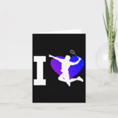 Mannen Dminton Player Shuttle Kaart (Voorkant)